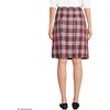 image:imageLands End School Uniform Young Womens Plaid Box Pleat Skirt Top of the KneeRedGraphite Plaid
