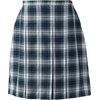 image:imageLands End School Uniform Young Womens Plaid Box Pleat Skirt Top of the KneeWhite Plaid