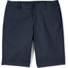 image:imageLands End School Uniform Young Womens Plain Front Blend Chino ShortsClassic Navy