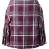 image:imageLands End School Uniform Young Womens Side Pleat Plaid Skort Above the KneeBurgundyGray Plaid