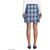 image:imageLands End School Uniform Young Womens Side Pleat Plaid Skort Above the KneeClear Blue Plaid