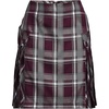 image:imageLands End School Uniform Young Womens Side Pleat Plaid Skort Above the KneePlaid BurgundyGray