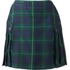 image:imageLands End School Uniform Young Womens Side Pleat Plaid Skort Above the KneePlaid HunterClassic Navy