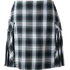 image:imageLands End School Uniform Young Womens Side Pleat Plaid Skort Above the KneeWhite Plaid