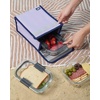 image:imageLands End Small Cooler Bag Polyester Canvas Navy Stripe S  Soft Cooler Lunch Box for Women and MenLilac