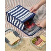 image:imageLands End Small Cooler Bag Polyester Canvas Navy Stripe S  Soft Cooler Lunch Box for Women and MenNavy Stripe