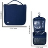 image:imageLands End Small Hanging Toiletry Bag for Travel Canvas Hanging Dopp Kit  Hygiene Bag NavyNavy