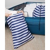image:imageLands End Travel Laundry Bags 2Pack Polyester Canvas Dirty Clothes  Travel Bag with Drawstring LilacNavy Stripe