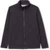 image:imageLands End Boys Husky Long Sleeve Knit Full Zip Mock Neck SweatshirtLight Black