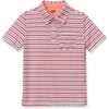 image:imageLands End Boys Short Sleeve Athletic Polo ShirtPeach Stripe