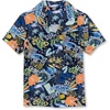 image:imageLands End Boys Short Sleeve Slub Camp ShirtPineapple SurfDeep Sea Navy