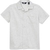 image:imageLands End Boys Terry Knit Button Down ShirtSnow White Heather