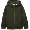 image:imageLands End Boys Texture Knit Zip Up HoodieMidnight Olive