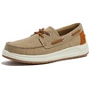 image:imageLands End Canvas Boat Shoes Men Deck Shoes Mens Boat Shoes Slip Ons  Navy Blue Tan Brown or Grey Mens Casual Shoes Size 813Desert Tan