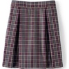 image:imageLands End Girls Top of Knee Plaid SkortPlaid Gray HeatherMaroon