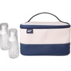 image:imageLands End Large Makeup Bag Train Case with 2 100 ML Plastic Travel  Bottles SoftSided Cosmetic Travel Bag NavyNavy