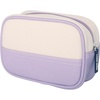image:imageLands End Medium Rectangular Dopp Kit for Travel Navy M  Striped Canvas Toiletry Bag with Top ZipLilac