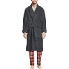 image:imageLands End Mens Calf Length Terry RobeCharcoal