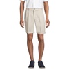 image:imageLands End Mens Comfort Waist Pleated 9 No Iron Chino ShortsLight Stone