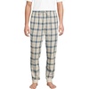 image:imageLands End Mens Flannel Jogger Pajama PantsAntique Alabaster Plaid