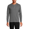 image:imageLands End Mens Knit Rib HenleyCharcoal Heather