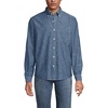image:imageLands End Mens Long Sleeve Chambray ShirtDark Wash
