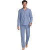 image:imageLands End Mens Long Sleeve Essential Pajama SetSlate Blue Chambray