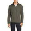 image:imageLands End Mens Quarter Zip Sweater FleeceOlive Field Heather