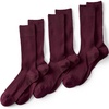 image:imageLands End Mens Seamless Toe Cotton Rib Dress Socks 3 PackRoyal Burgundy