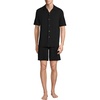 image:imageLands End Mens Short Sleeve Cooling Knit Short SetBlack