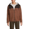 image:imageLands End Mens Sweater Fleece Mixed Media Full Zip JacketRich GingerCoffee Heather