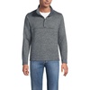 image:imageLands End Mens Sweater Fleece Snap Neck Pullover JacketCharcoal Heather