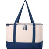 image:imageLands End Rectangular Large Cooler Bag Insulated 8 Gal Canvas Soft Cooler  with Tote Handles and Zip ClosureNavy