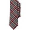 image:imageLands End School Uniform Adult Plaid To Be Tied TieGray HeatherMaroon Plaid