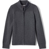 image:imageLands End School Uniform Boys Cotton Modal Zip Front Cardigan SweaterCoal Heather