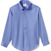 image:imageLands End School Uniform Boys Long Sleeve No Iron Pinpoint Dress ShirtFrench Blue