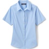 image:imageLands End School Uniform Girls No Gape Short Sleeve Stretch ShirtLight Sea Blue
