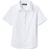 image:imageLands End School Uniform Girls No Gape Short Sleeve Stretch ShirtPearl White