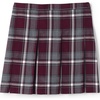 Burgundy/Gray Plaid