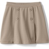 image:imageLands End School Uniform Girls Ponte Button Front SkortKhaki