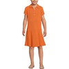 image:imageLands End School Uniform Girls Short Sleeve Mesh Pleated Polo DressOrange Spice