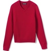 image:imageLands End School Uniform Kids Cotton Modal VNeck SweaterRed