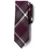 image:imageLands End School Uniform Kids Plaid To Be Tied TieBurgundyGray Plaid