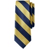 image:imageLands End School Uniform Kids Stripe Pre Tied TieClassic NavyGold Stripe