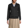 image:imageLands End School Uniform Womens Cotton Modal Button Front Cardigan SweaterBlack