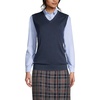 image:imageLands End School Uniform Womens Cotton Modal Fine Gauge Sweater VestClassic Navy
