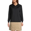 image:imageLands End School Uniform Womens Long Sleeve Rapid Dry Polo ShirtBlack