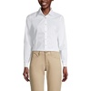 image:imageLands End School Uniform Womens No Gape Long Sleeve Stretch ShirtPearl White