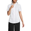 image:imageLands End School Uniform Womens Short Sleeve Peter Pan Collar Broadcloth ShirtWhite