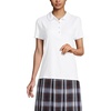 image:imageLands End School Uniform Womens Short Sleeve Peter Pan Collar Polo ShirtWhite